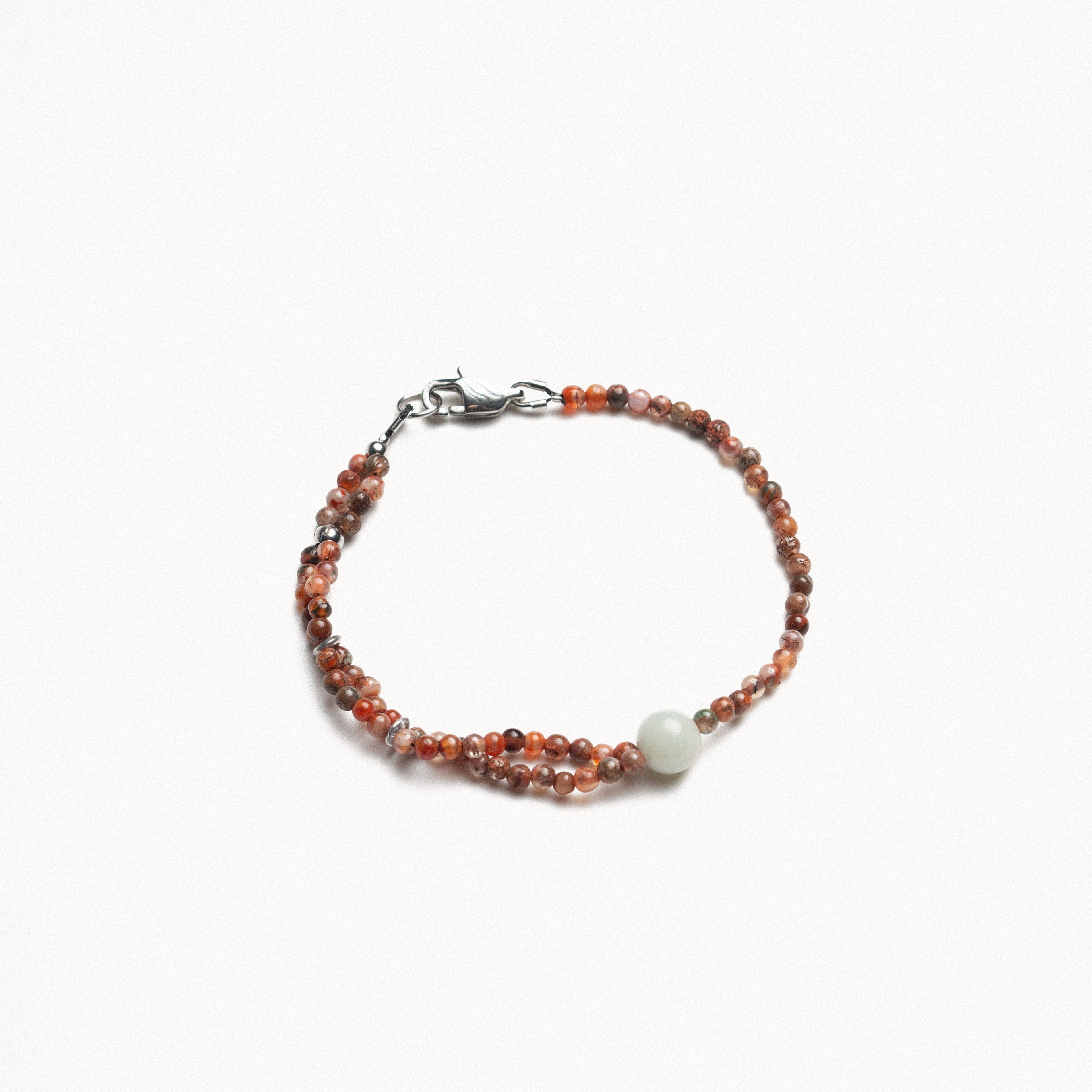 Jora Red Moss Agate Bracelet